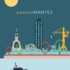 Affiche passion nantes 30x40cm. authentik design