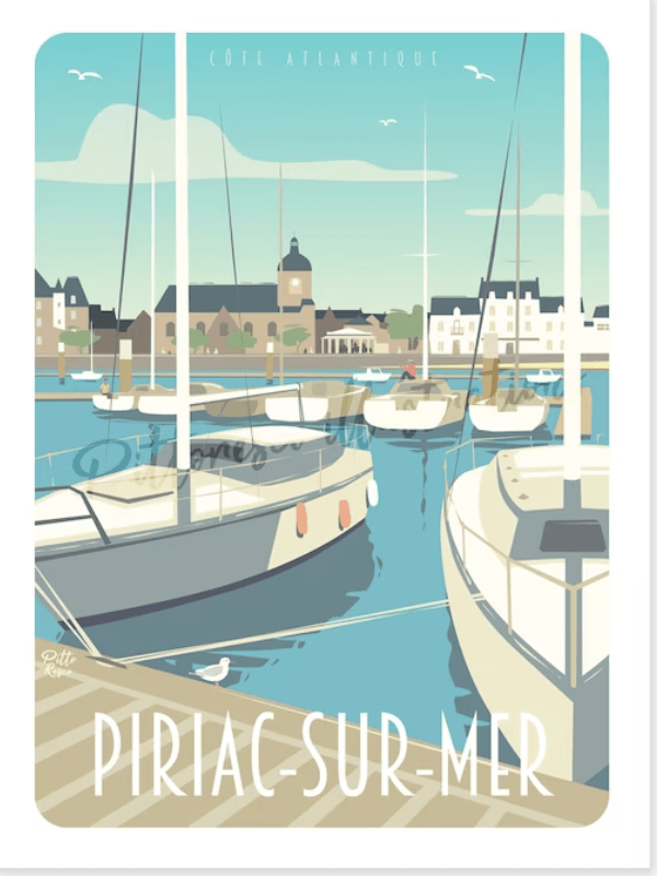 PittoResco Affiche Piriac sur mer affiche 30x40cm