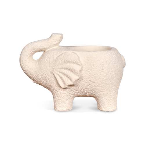 Opjet Déco Éléphant écru L15,5 P10 H10,5cm