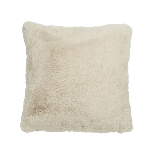 JOLIPA Coussin Cutie Polyester Beige peluche 45x45cm