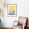 Pont de Saint Nazaire affiche illustration artmoric 42x59,4 cm