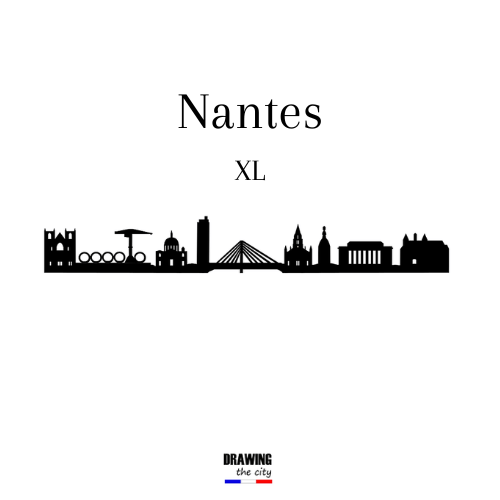 Drawing The City - Skyline Nantes XL 85x12cm