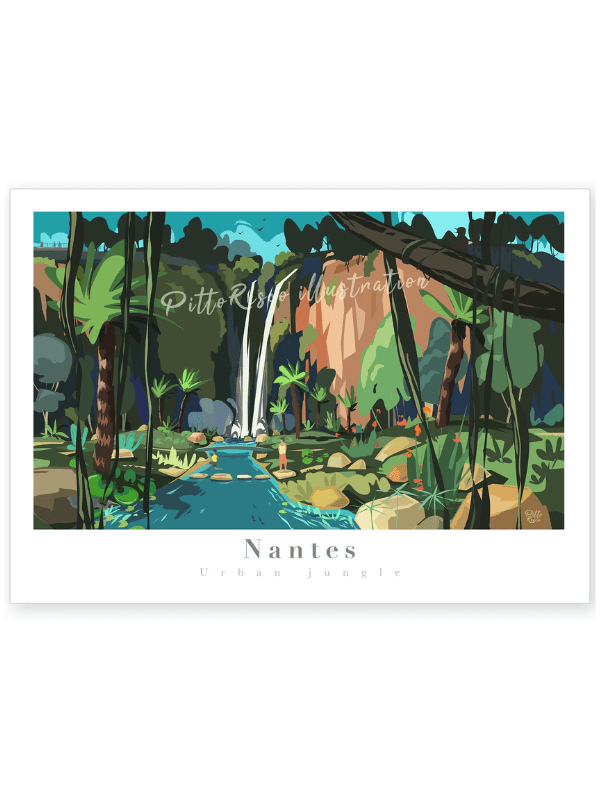 Affiche Nantes Urban Jungle