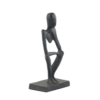 LightetLiving Statue Ornement 15x9x29 cm PATUNG noir mat