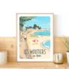 PittoResco Affiche les moutiers en retz 30x40cm