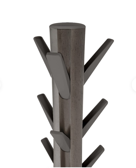 Porte manteau / Patères sur pied en bois et metal