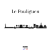Drawing the city skyline le pouliguen 50x7 cm