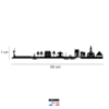 Drawing the city skyline le pouliguen 50x7 cm