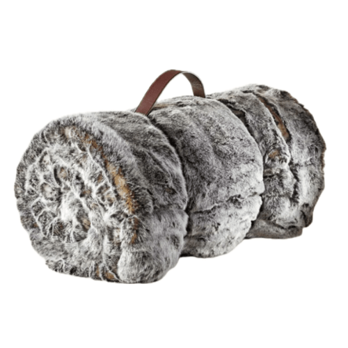 Plaid cocooning Plaid Fausse Fourrure Frisson Sombre