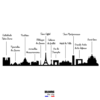Drawing The City - Skyline Paris 50x7 cm