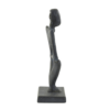 LightetLiving Statue Ornement 15x9x29 cm PATUNG noir mat