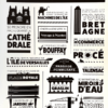 Affiche la vie à la nantaise authentik design illustration nantes noir et blanc 30x40cm