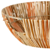 SEMA corbeille colorée raphia et rotin