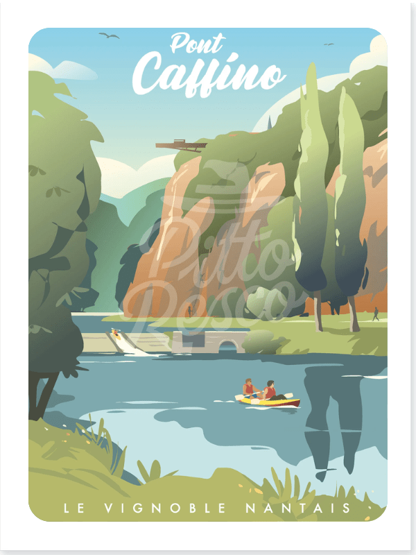 PittoResco Affiche Pont Caffino 30x40cm