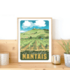 Pittoresco Affiche Le Vignoble Nantais 30x40cm