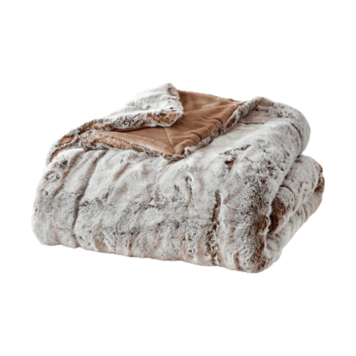 Plaid cocooningPlaid Fausse Fourrure Frisson Naturel 150x200cm