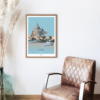 affiche illustration pornic le chateau artmoric 42x59,4cm