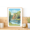 PittoResco Affiche Pont Caffino 30x40cm