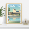 Pittoresco Affiche nantes 30x40cm