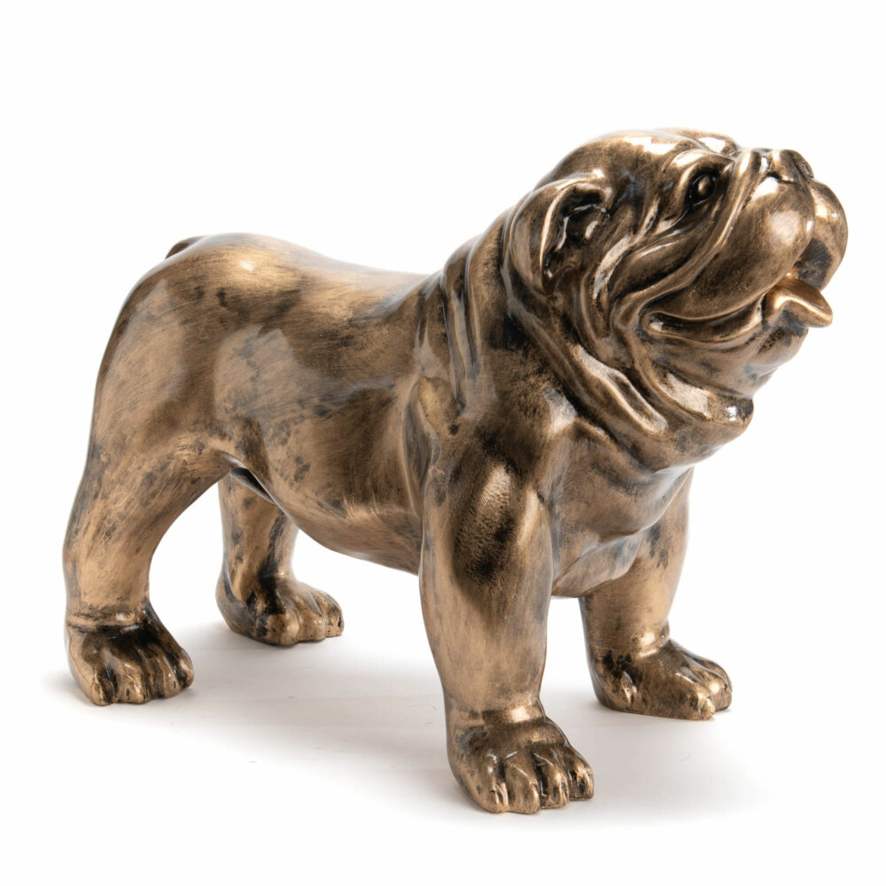 bulldog-doré-statue