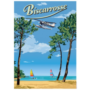 Affiche Biscarosse - Landes - Authentik design