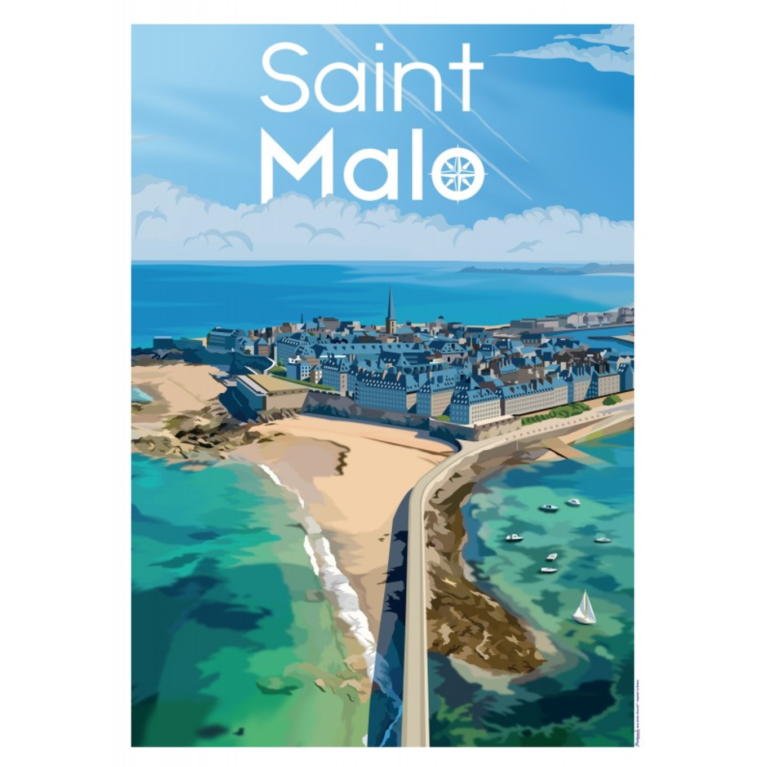 Affiche Saint Malo - Bretagne - Authentik Design