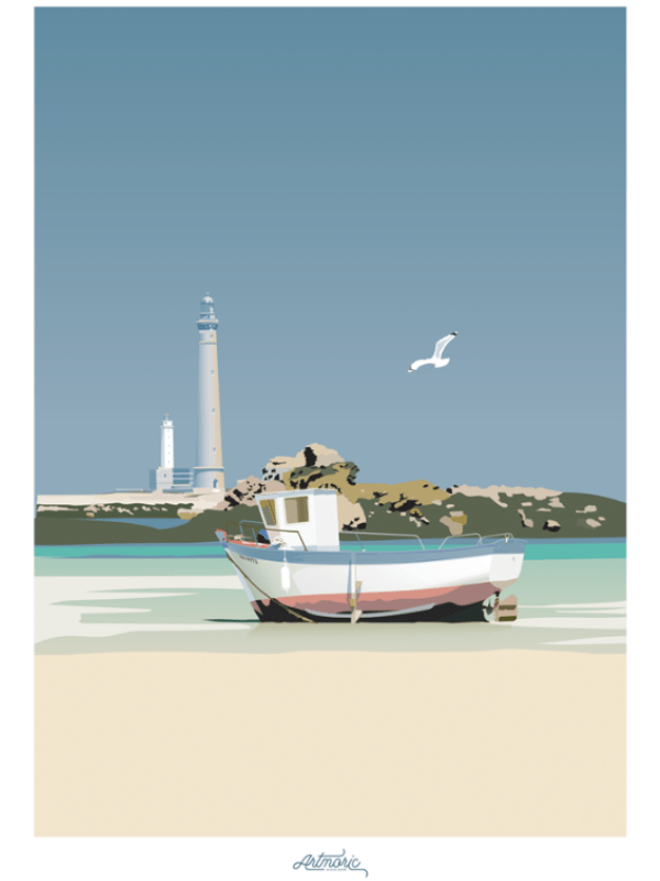 Affiche marrée basse authentik design artmoric