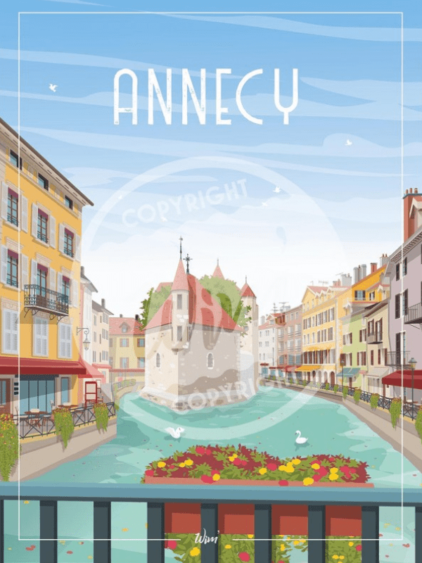 Wim Affiche Annecy 30x40cm