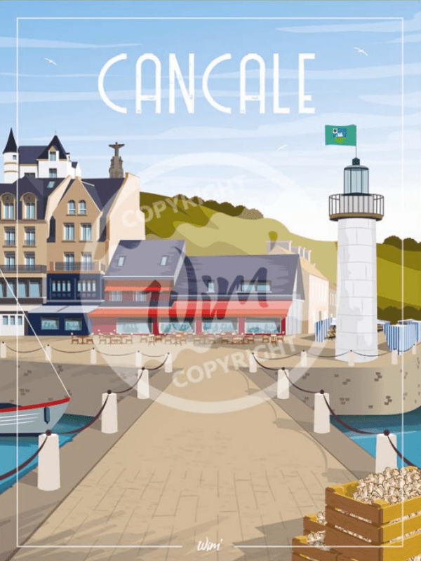 Wim Affiche Cancale 30x40cm