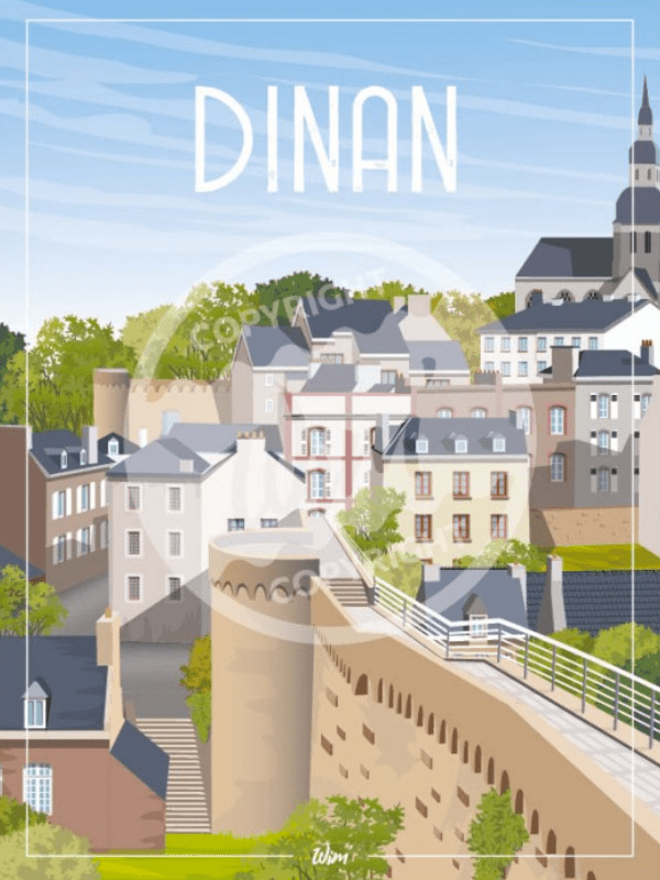 Wim Affiche Dinan 30x40cm