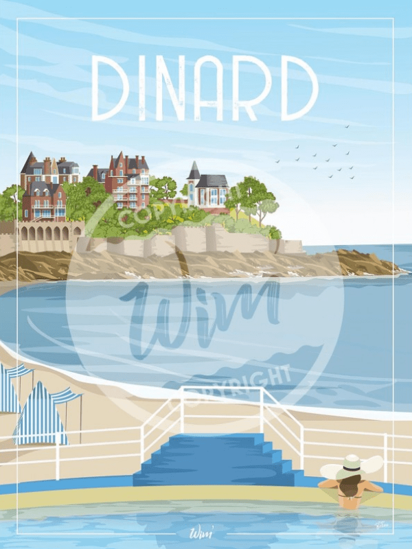 Wim Affiche Dinard 30x40cm