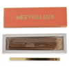 Coffret encens avec support en métal doré