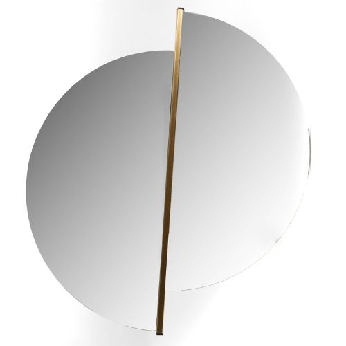 Miroir doré asymétrique