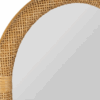 Miroir rotin naturel arrondie