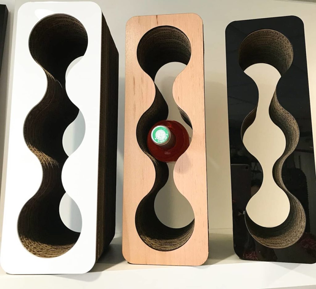 Porte bouteille carton authentik design 3