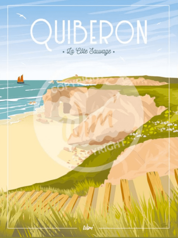 Affiche Quiberon, la côte sauvage
