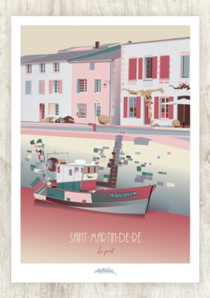 Affiche-Saint-Martin-de-Re-Authentik design