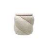 Tabouret coffre Aurélie teddy beige