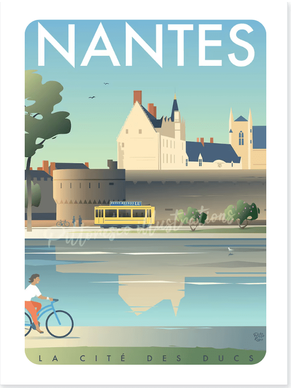 PittoResco Affiche nantes 30x40cm