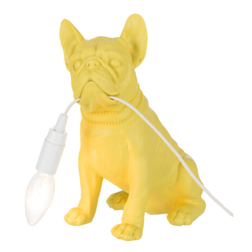 lampe bulldog jaune
