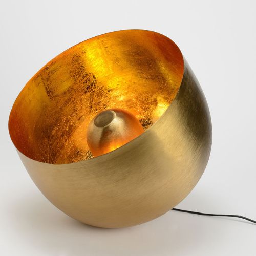 lampe de table dorée