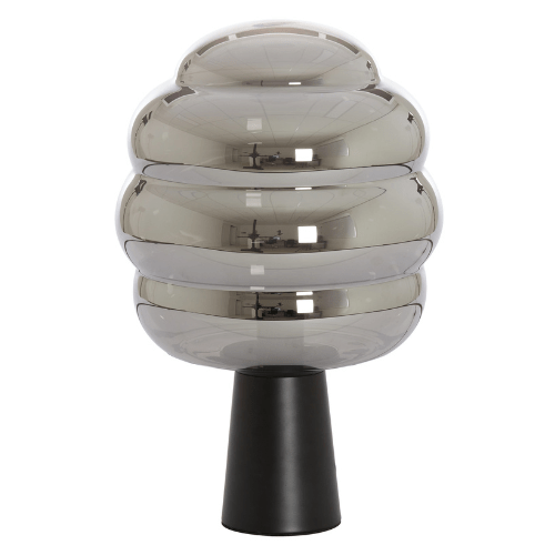 lampe de table verre fumé