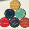 Lot 6 dessous de verre - Message Vertou