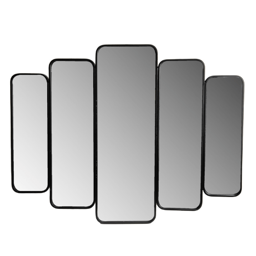 Miroir Accordéon Métal Noir