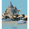 affiche illustration pornic le chateau artmoric 42x59,4cm