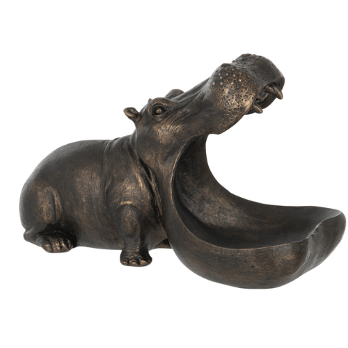 statue hippopotame decoration